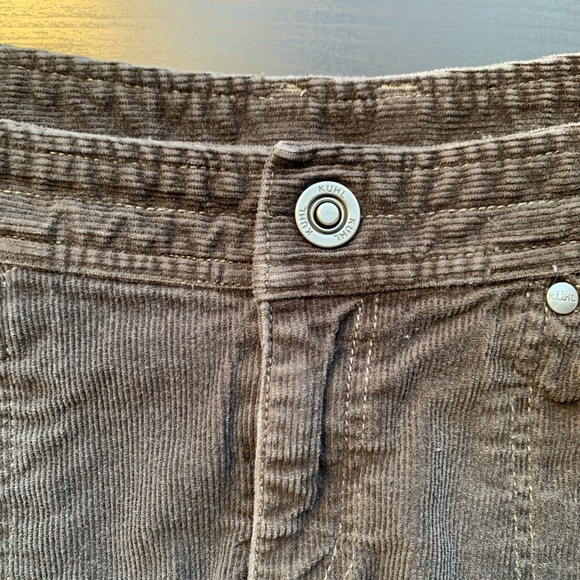 Kühl Mountain Culture Brown/Gray Corduroy Y2K Mini Skirt size 12 EUC - Picture 5 of 8